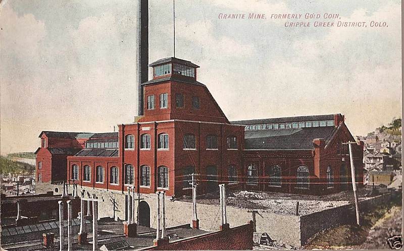Granite Mine Postcard.jpg - GRANITE MINE POSTCARD, VICTOR, CO